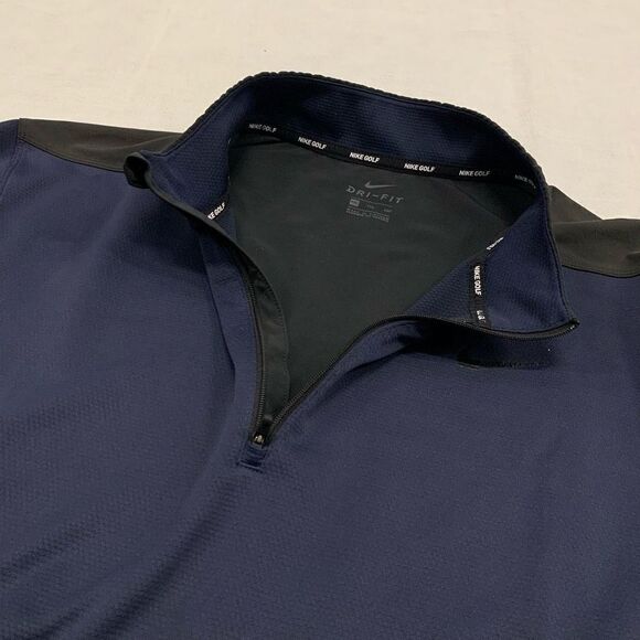 Nike Golf 1/4 zip Dri Fit pullover performance long sleeves polo top XXL 2XL - Picture 11 of 11